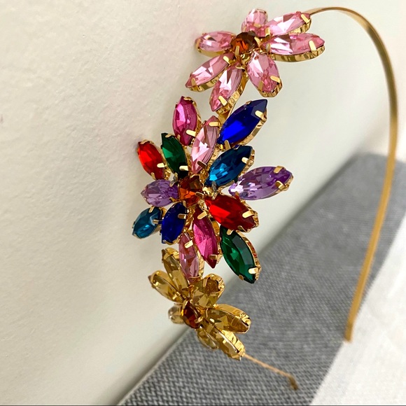 Multicolor gemstone headband - Picture 2 of 8